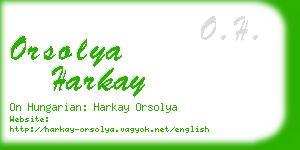 orsolya harkay business card